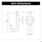 Hickory Hardware Woodward Collection Hook 1-1/8 Inch Center to Center Champagne Bronze Finish H077888CBZ - alternate 5